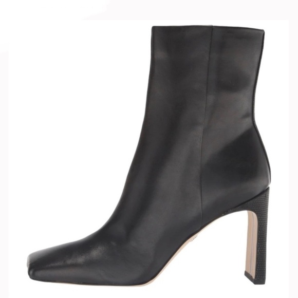 SAM EDELMAN $170 Women’s ANIKA Square Toe Leather Ankle Bootie Shoes Size 9 - Picture 2 of 8